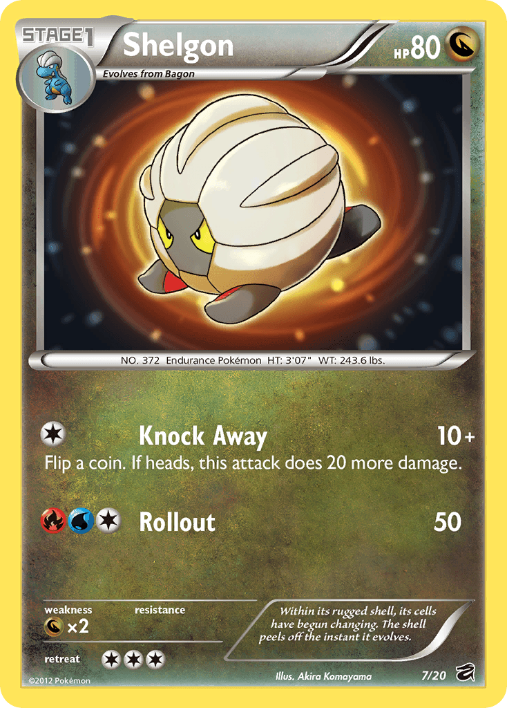 Shelgon z edície Dragon Vault, karta č.7