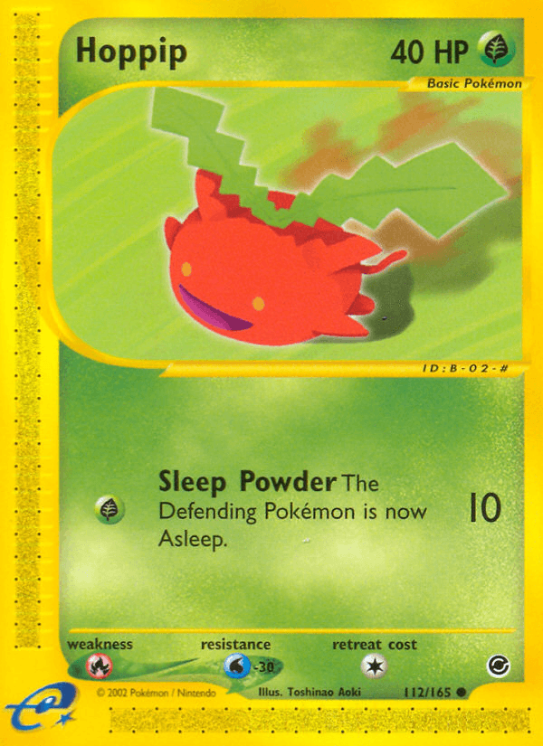 Hoppip z edície Expedition Base Set, karta č.112
