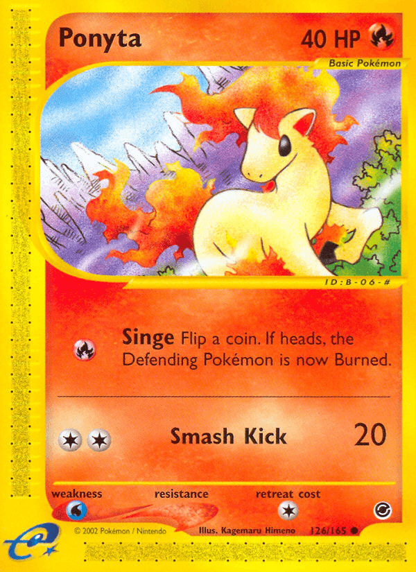 Ponyta z edície Expedition Base Set, karta č.126