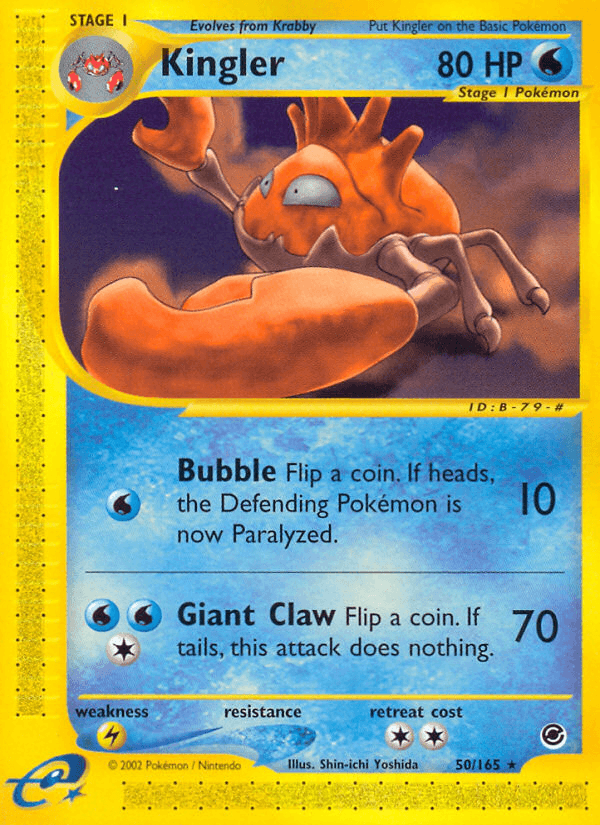 Kingler z edície Expedition Base Set, karta č.50