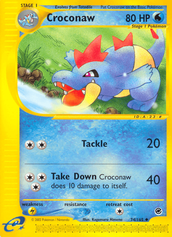 Croconaw z edície Expedition Base Set, karta č.74