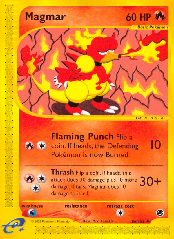 Magmar z edície Expedition Base Set, karta č.86