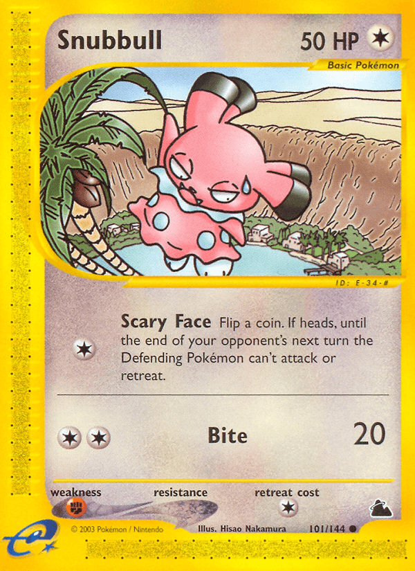 Snubbull z edície Skyridge, karta č.101