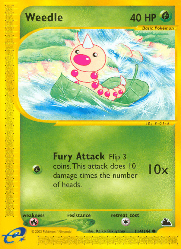Weedle z edície Skyridge, karta č.114