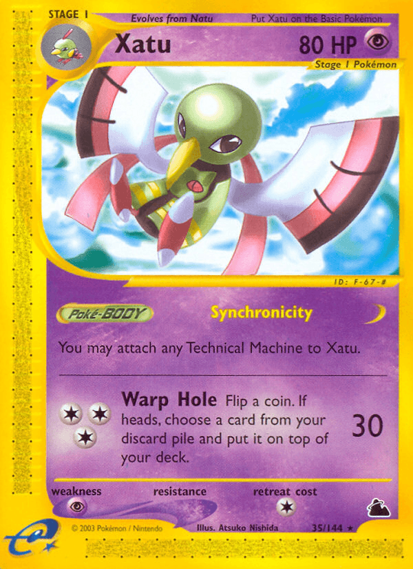 Xatu z edície Skyridge, karta č.35