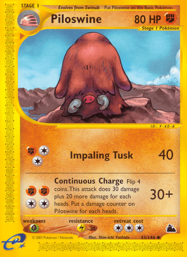 Piloswine z edície Skyridge, karta č.43