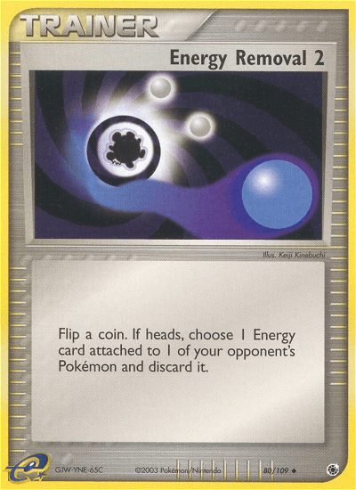 Energy Removal 2 z edície Ruby & Sapphire, karta č.80