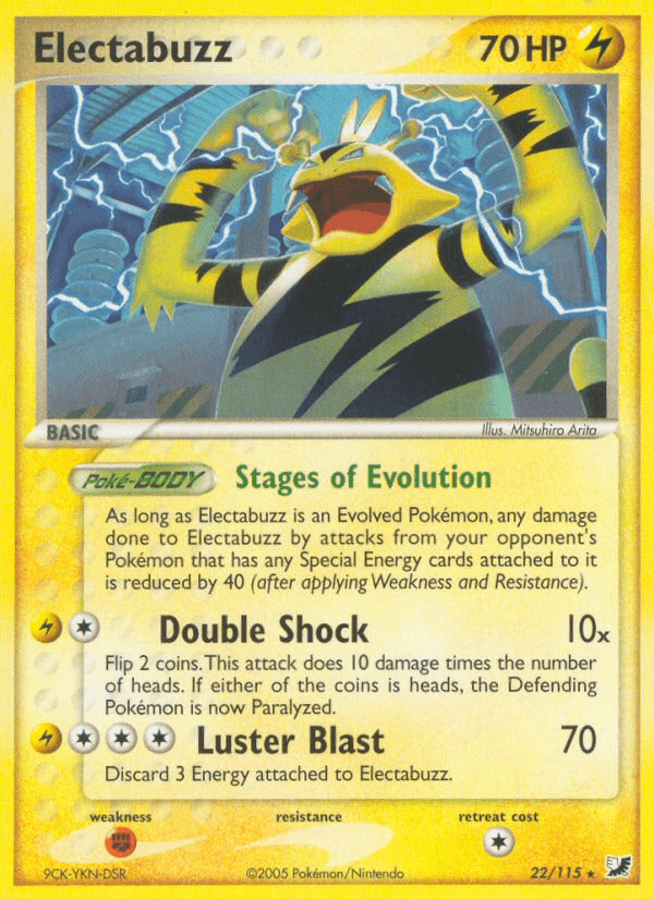 Electabuzz z edície Unseen Forces, karta č.22