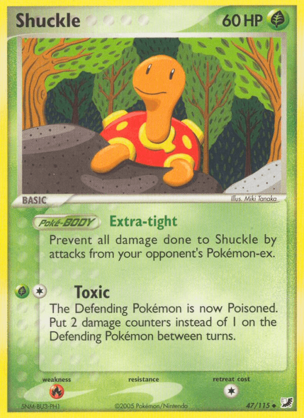 Shuckle z edície Unseen Forces, karta č.47
