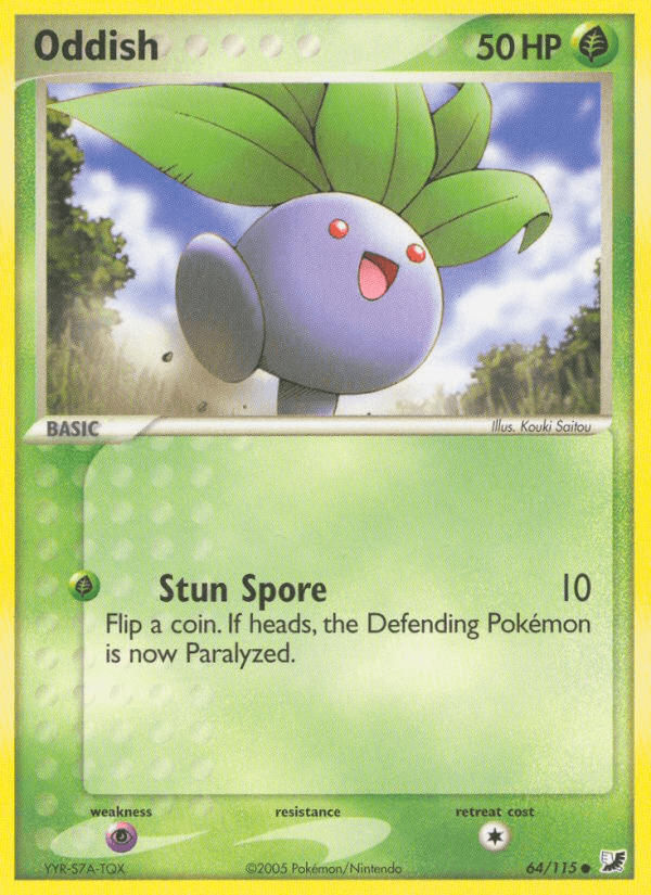 Oddish z edície Unseen Forces, karta č.64