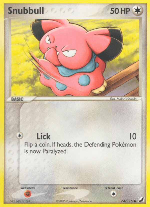 Snubbull z edície Unseen Forces, karta č.74