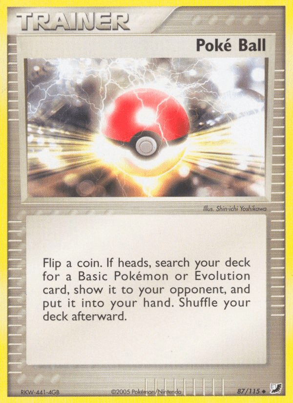 Poké Ball z edície Unseen Forces, karta č.87