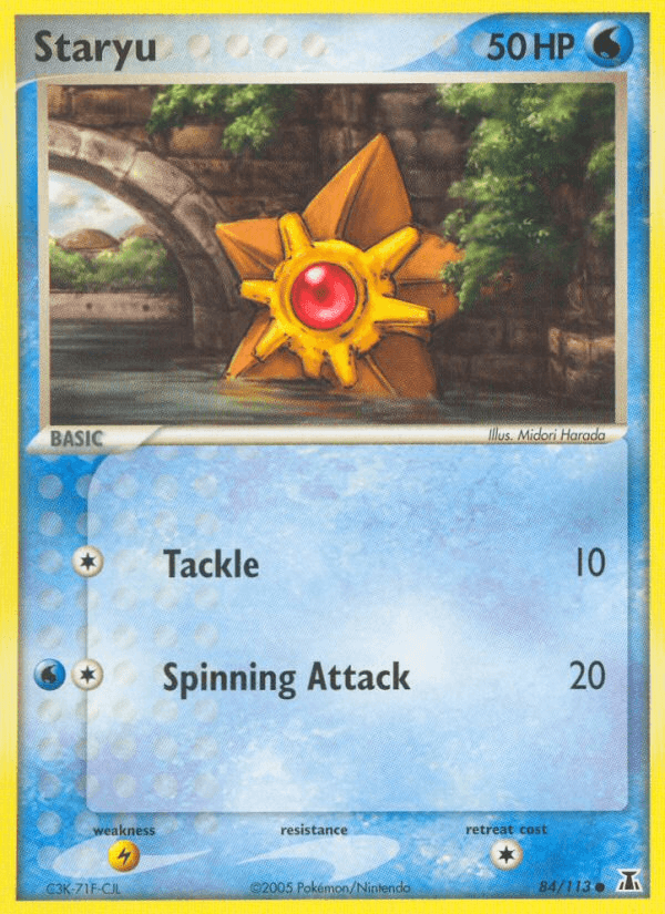 Staryu z edície Delta Species, karta č.84