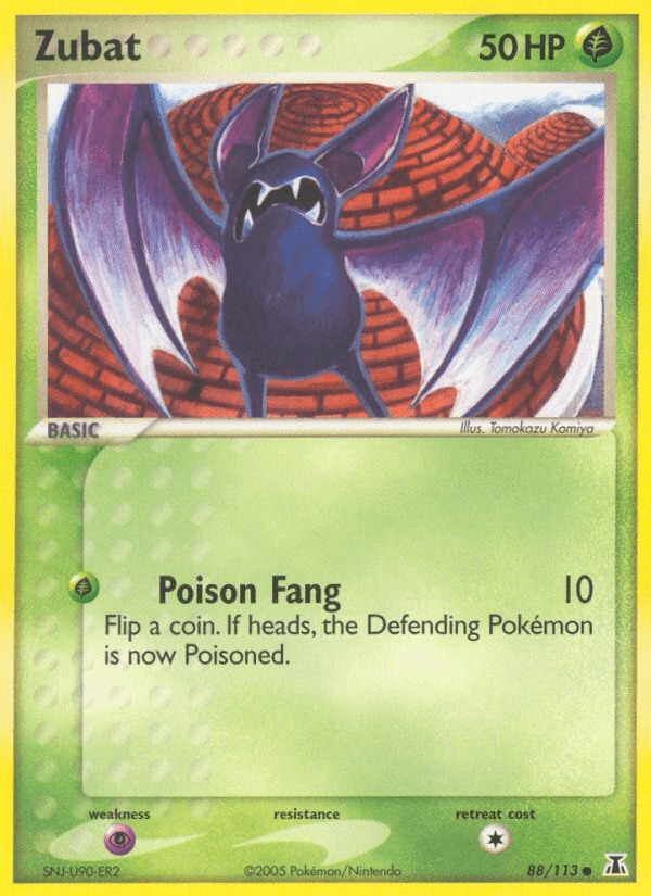 Zubat z edície Delta Species, karta č.88