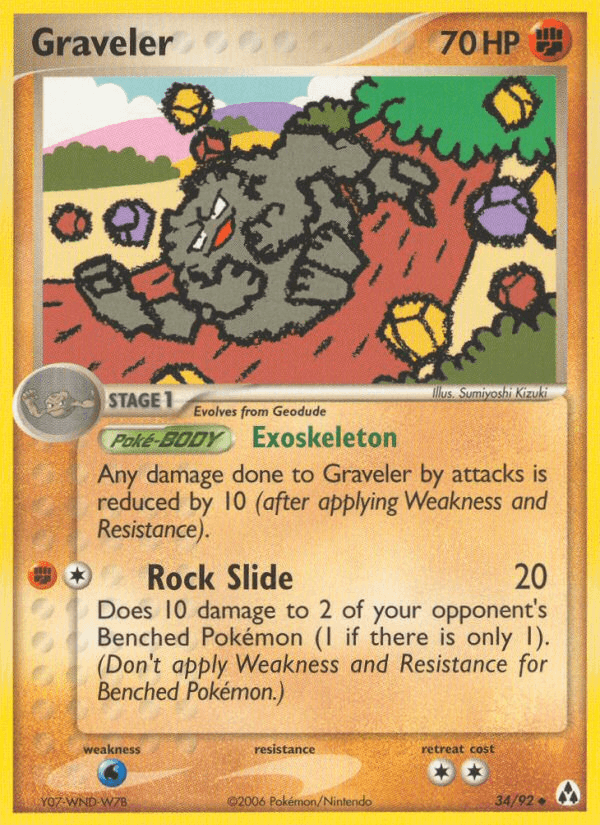 Graveler z edície Legend Maker, karta č.34
