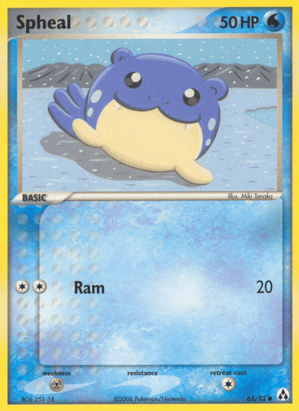 Spheal z edície Legend Maker, karta č.65