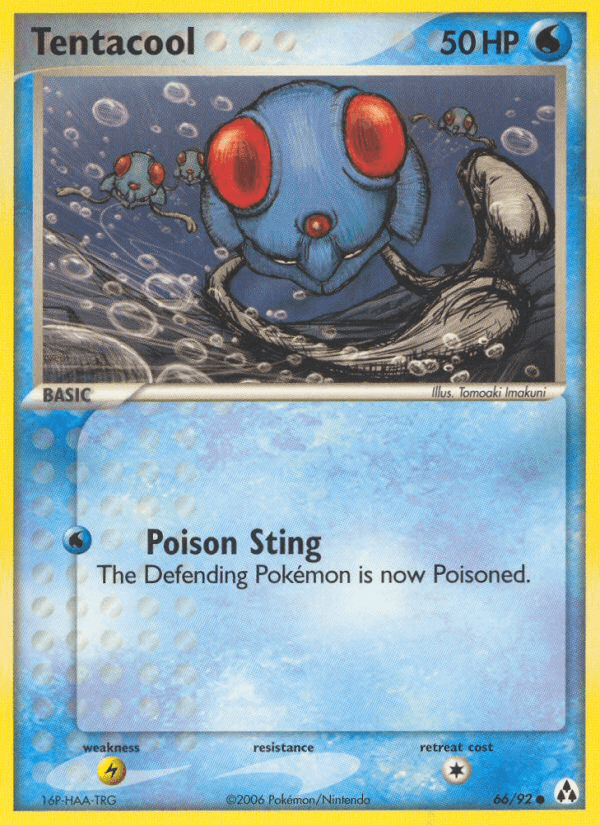 Tentacool z edície Legend Maker, karta č.66