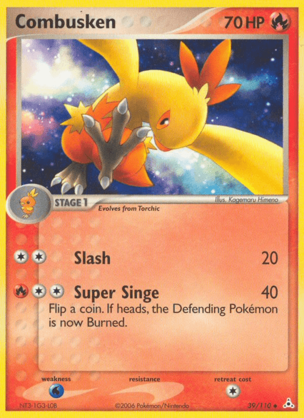 Combusken z edície Holon Phantoms, karta č.39