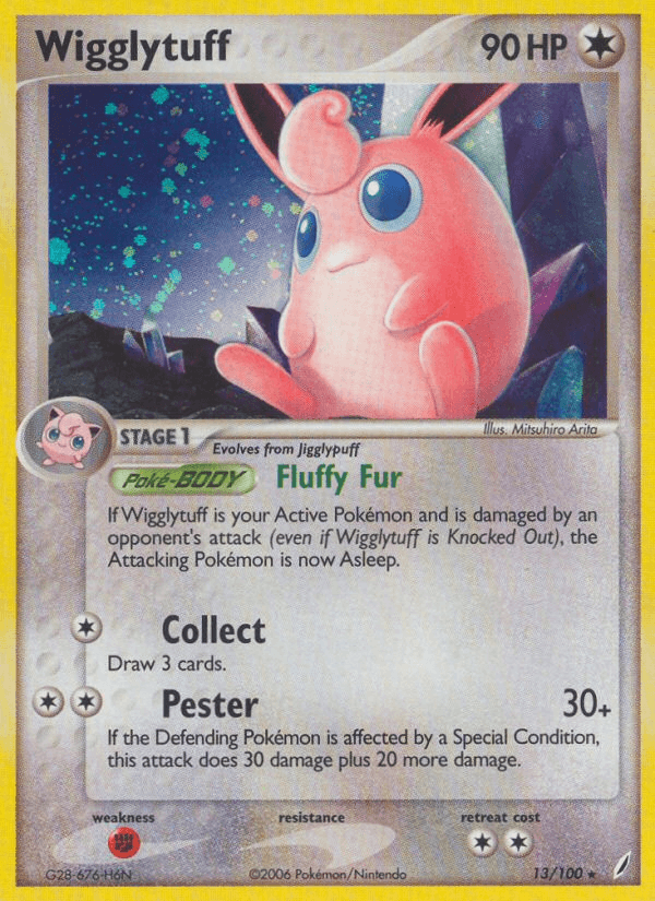 Wigglytuff z edície Crystal Guardians, karta č.13