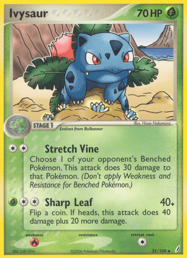 Ivysaur z edície Crystal Guardians, karta č.35