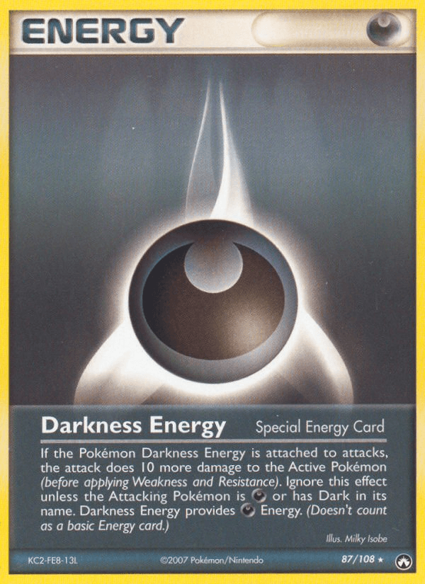 Darkness Energy z edície Power Keepers, karta č.87
