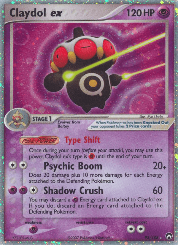 Claydol ex z edície Power Keepers, karta č.93