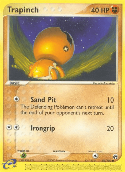 Trapinch z edície Sandstorm, karta č.82