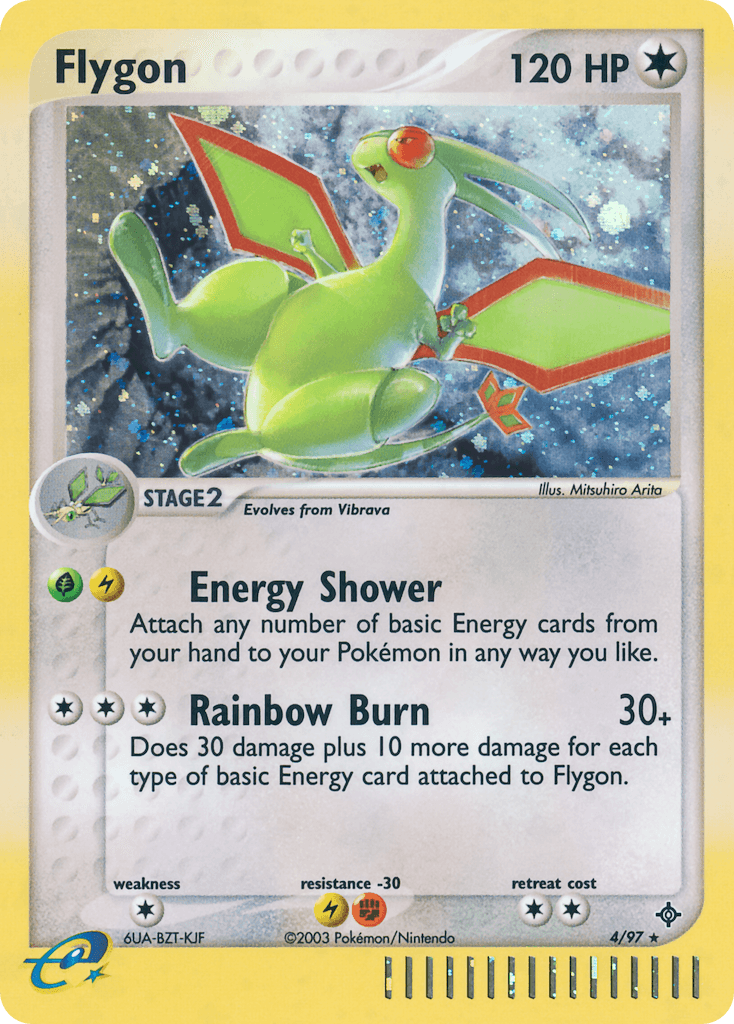 Flygon z edície Dragon, karta č.4