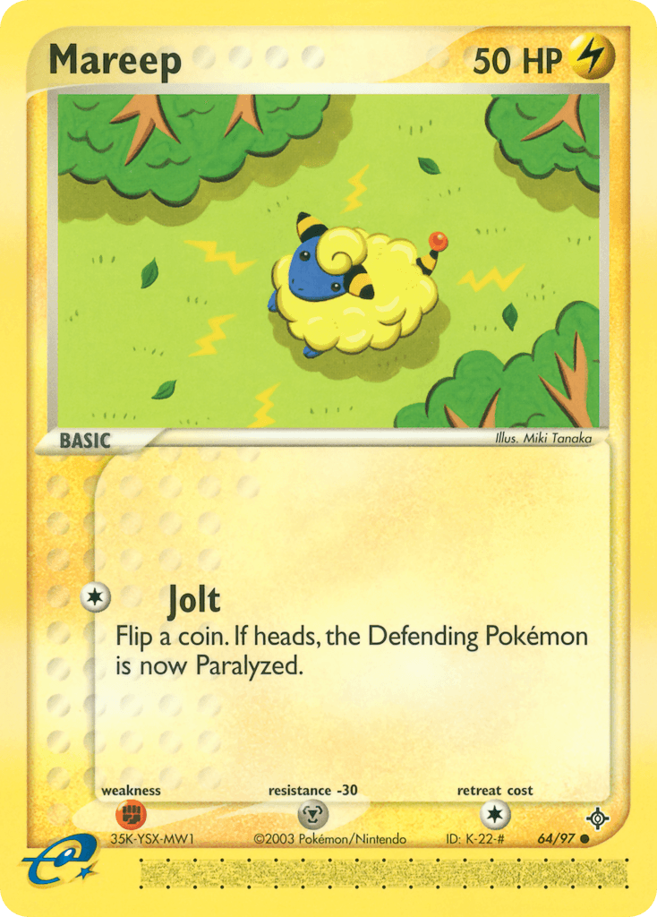 Mareep z edície Dragon, karta č.64