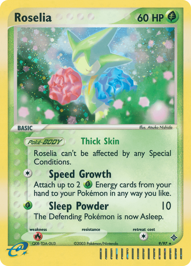 Roselia z edície Dragon, karta č.9