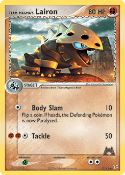 Team Magma's Lairon z edície Team Magma vs Team Aqua, karta č.20