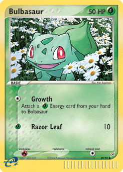 Bulbasaur z edície Team Magma vs Team Aqua, karta č.39