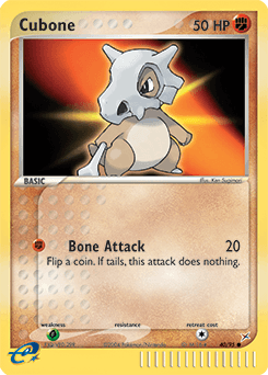 Cubone z edície Team Magma vs Team Aqua, karta č.40