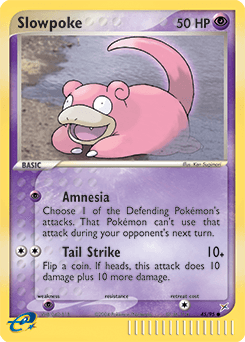 Slowpoke z edície Team Magma vs Team Aqua, karta č.45