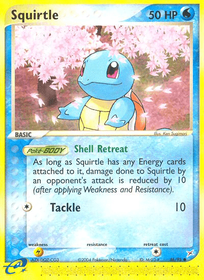 Squirtle z edície Team Magma vs Team Aqua, karta č.46