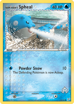Team Aqua's Spheal z edície Team Magma vs Team Aqua, karta č.56