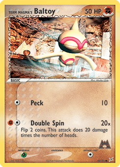 Team Magma's Baltoy z edície Team Magma vs Team Aqua, karta č.60
