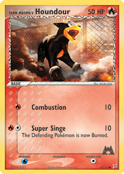Team Magma's Houndour z edície Team Magma vs Team Aqua, karta č.62