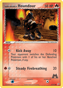 Team Magma's Houndour z edície Team Magma vs Team Aqua, karta č.63