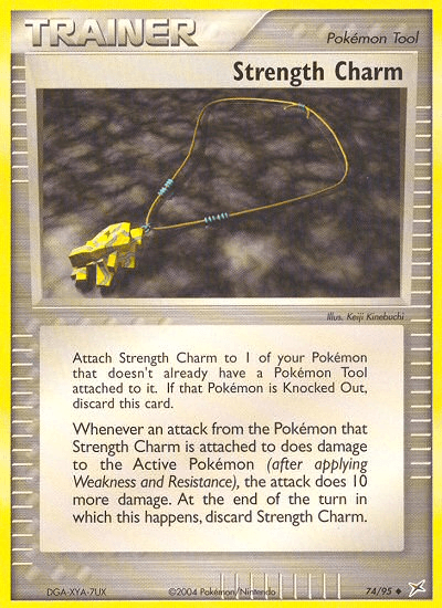 Strength Charm z edície Team Magma vs Team Aqua, karta č.74