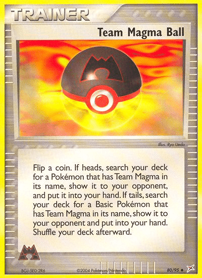 Team Magma Ball z edície Team Magma vs Team Aqua, karta č.80