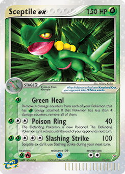 Sceptile ex z edície Team Magma vs Team Aqua, karta č.93