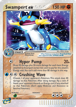 Swampert ex z edície Team Magma vs Team Aqua, karta č.95