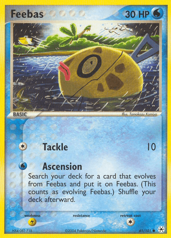 Feebas z edície Hidden Legends, karta č.61