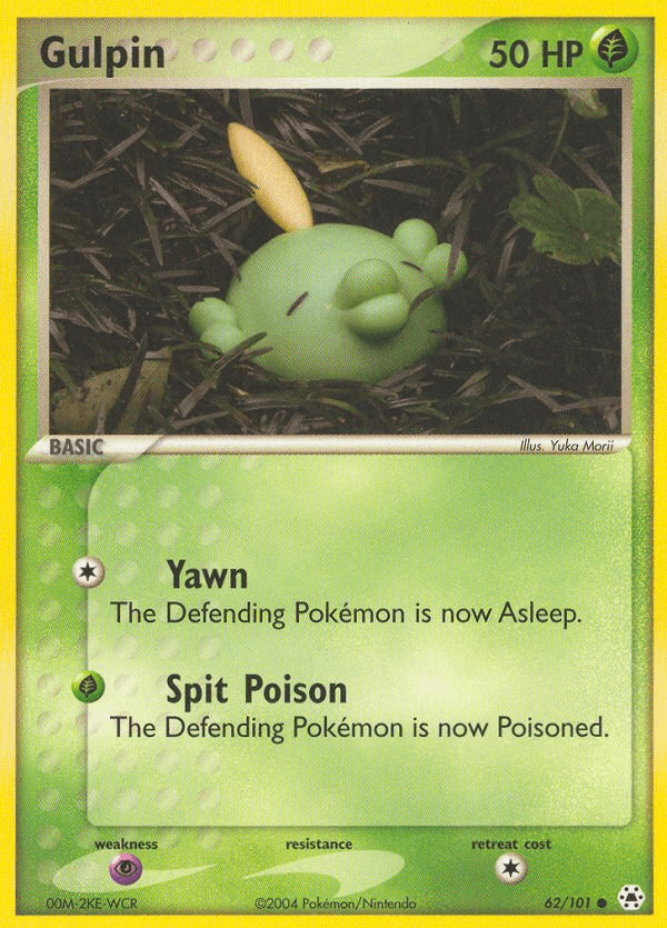 Gulpin z edície Hidden Legends, karta č.62