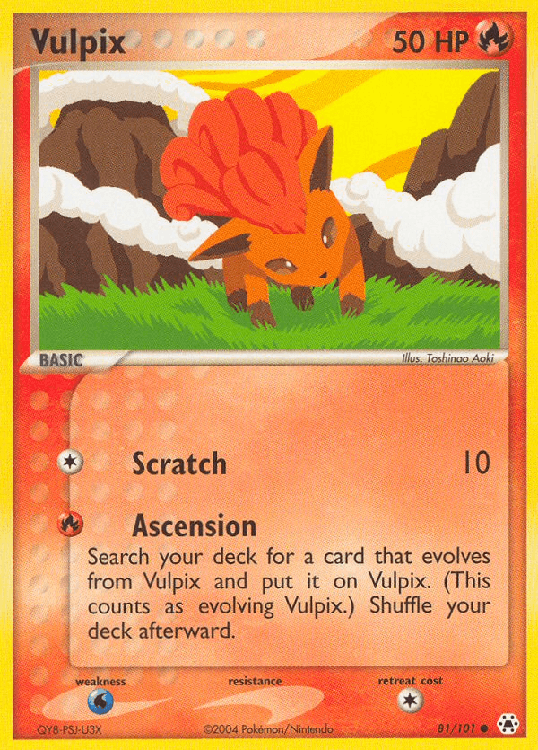 Vulpix z edície Hidden Legends, karta č.81
