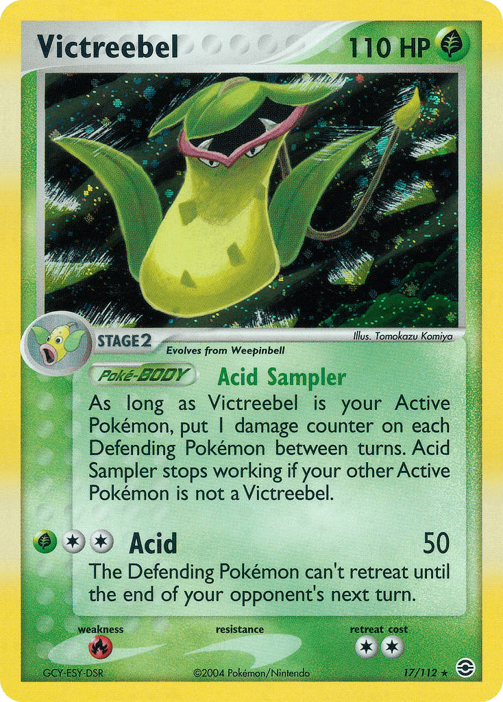 Victreebel z edície FireRed & LeafGreen, karta č.17