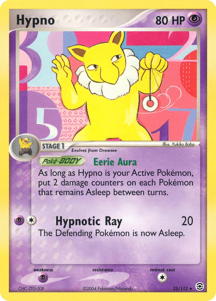 Hypno z edície FireRed & LeafGreen, karta č.25