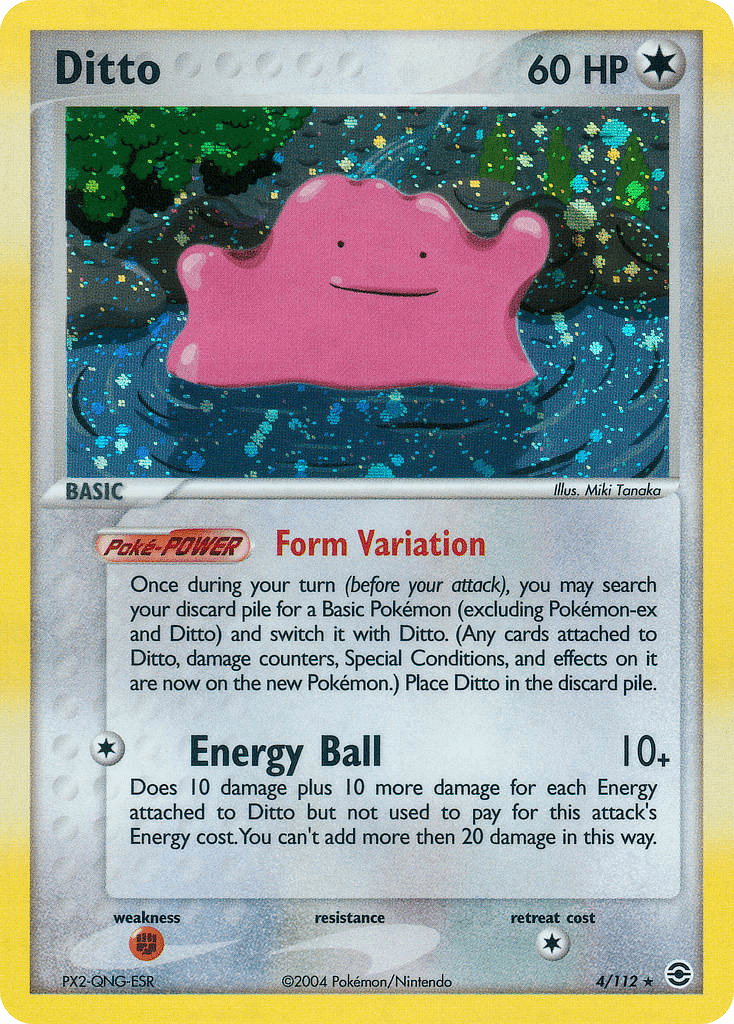 Ditto z edície FireRed & LeafGreen, karta č.4