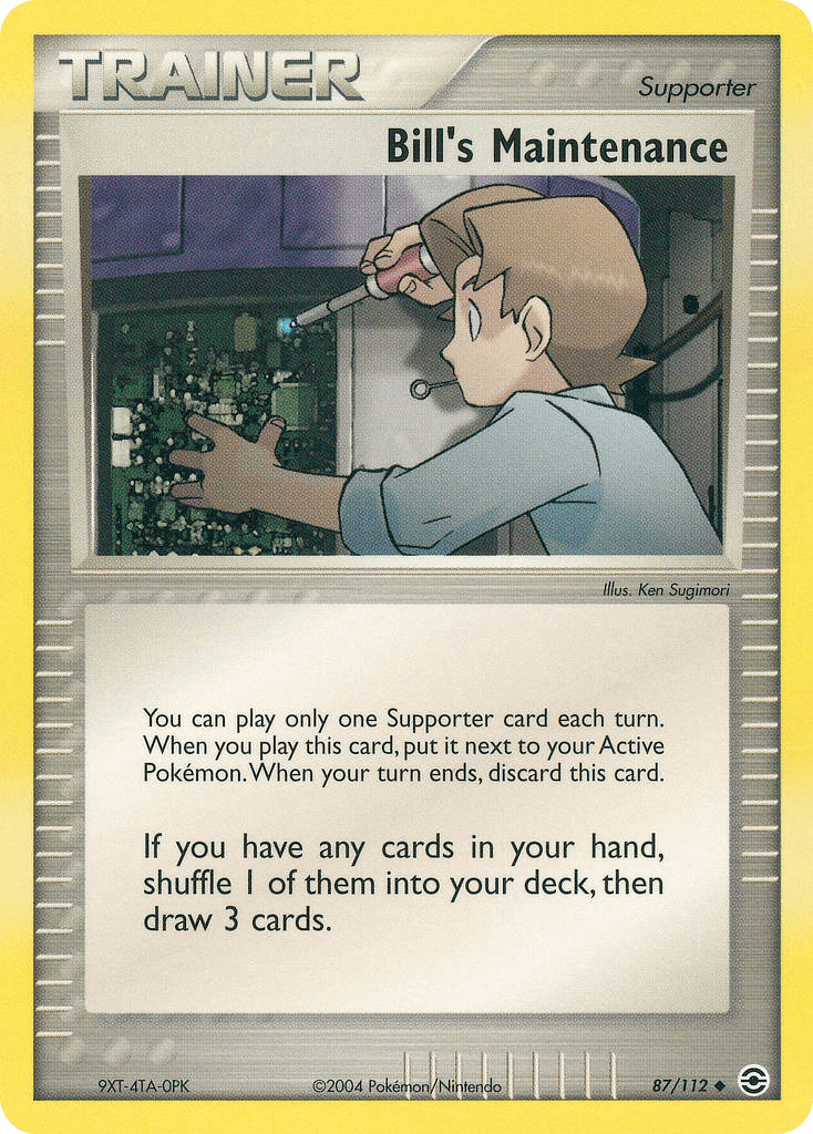 Bill's Maintenance z edície FireRed & LeafGreen, karta č.87